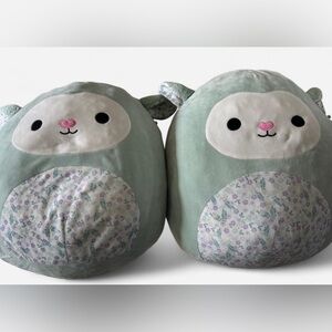 Squishmallows Green and White Stuffed Animal